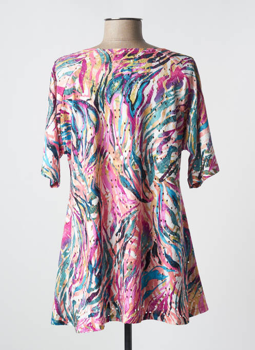 Tunică mâneci scurte violet KAKIE femeie