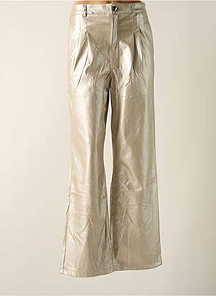 Pantalon larg argintiu QUEEN HEARTS femeie