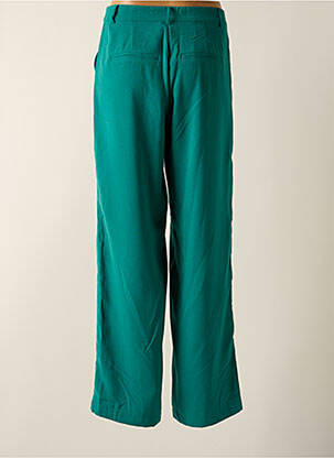 Pantalon drept închidere cu fermoar sub clapetă cu cârlig talie înaltă verde CREAM femeie