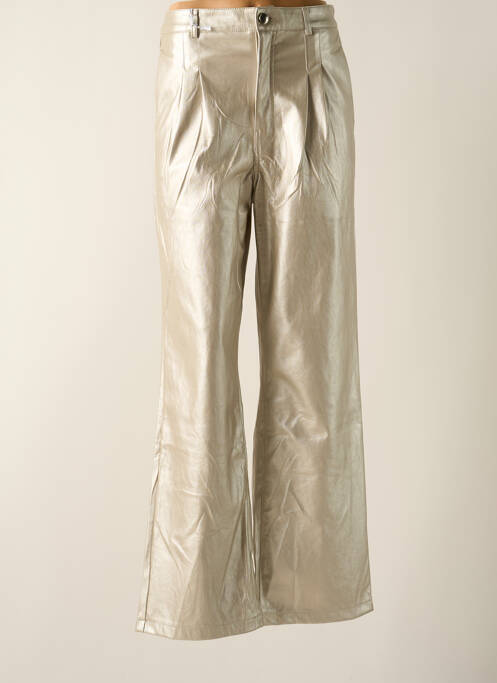 Pantalon larg argintiu QUEEN HEARTS femeie