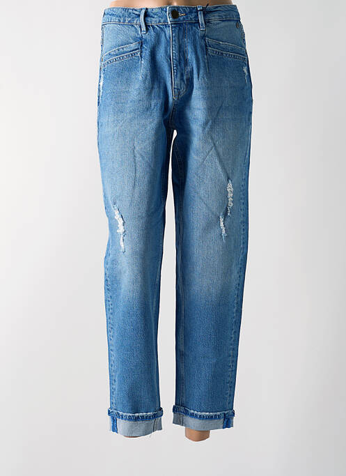 Blugi boyfriend talie înaltă talie înaltă albastru FREEMAN T.PORTER femme