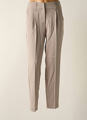 Pantalon drept croială morcov talie înaltă gri VERO MODA femeie