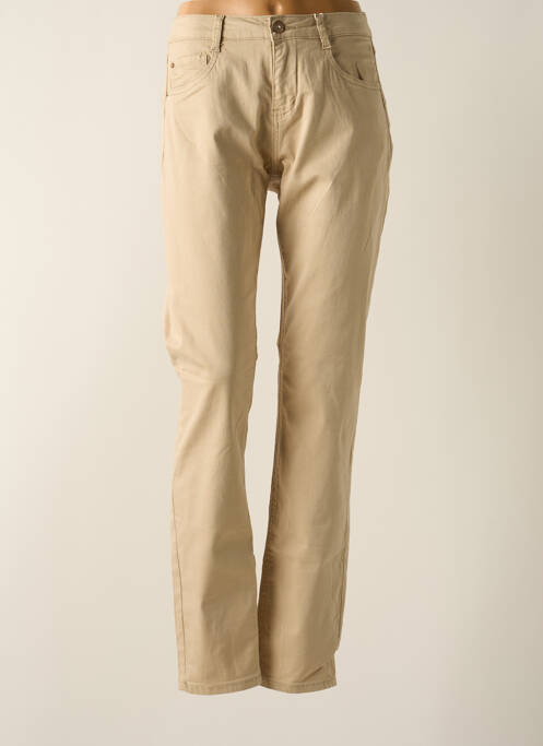 Pantalon slim bej CREAM femeie