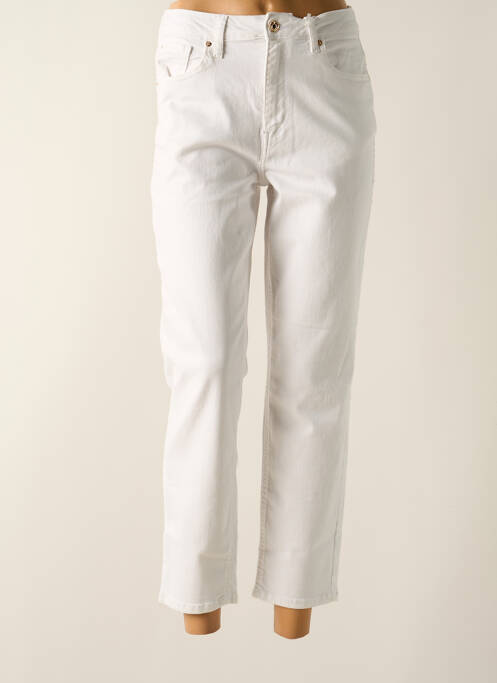 Blugi croială Mom alb FRACOMINA femeie