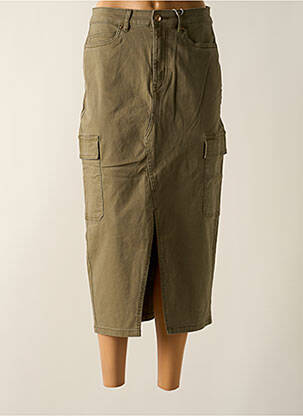 Fustă midi verde ONLY femeie