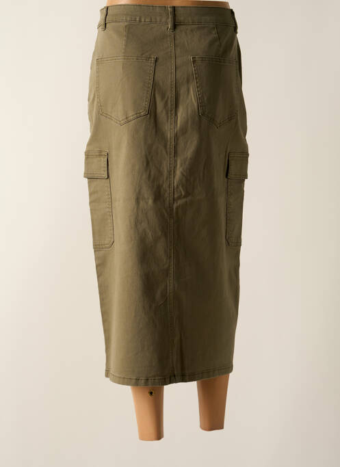 Fustă midi verde ONLY femeie