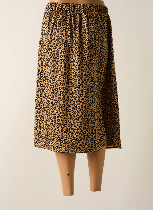 Fustă midi bej VERO MODA femeie