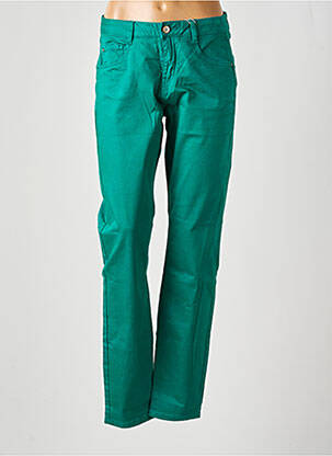 Pantalon slim elasticitate mărime normală verde CREAM femeie