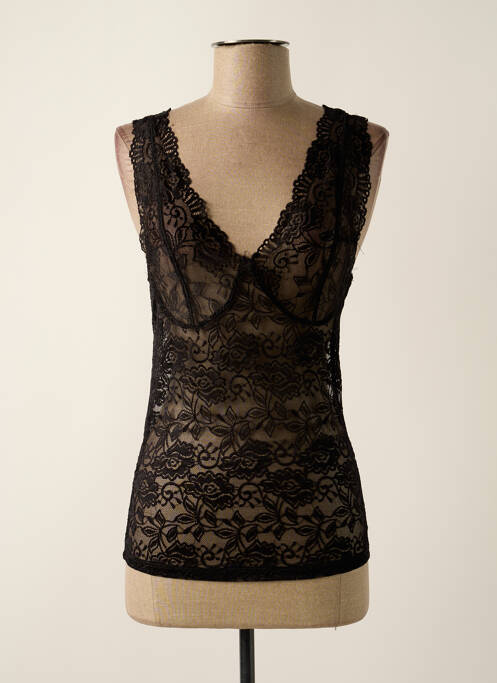 Top negru CREAM femeie