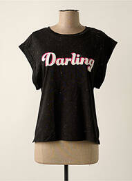 Tricou serigrafie mâneci scurte negru ONLY femeie