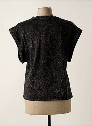 Tricou croială dreaptă mâneci scurte negru ONLY femeie