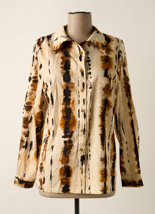 Cămașă croială cambrată mâneci lungi bej LA PETITE FRANCAISE femme