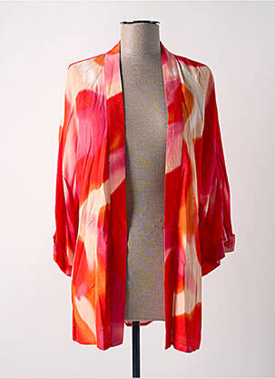 Jachete kimono imprimat tie and dye portocalie VERO MODA femeie