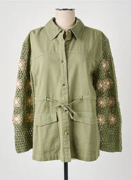 Jachete casual croială dreaptă verde CREAM femme