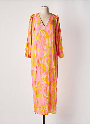 Rochie lungă roz GRACE & MILA femeie