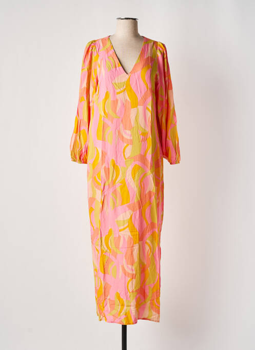 Rochie lungă roz GRACE & MILA femeie