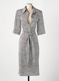 Rochie midi mâneci scurte mâneci scurte bej RELISH femme