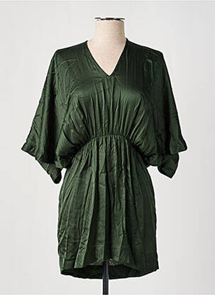 Rochie scurtă mâneci 3/4 mâneci 3/4 verde KARMA KOMA femeie