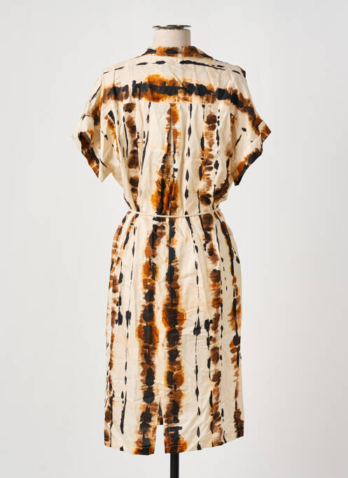 Rochie midi bej LA PETITE FRANCAISE femeie