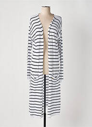 Vestă cu mâneci lungi mâneci lungi alb LTB femme