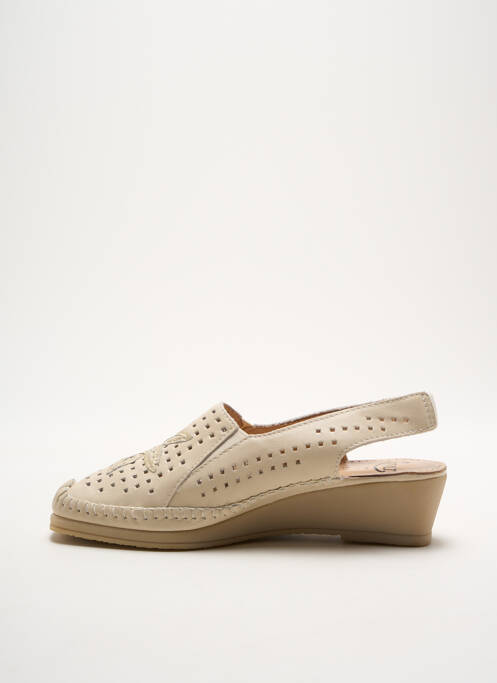 Sandale/Pantofi decupați bej LUXAT femeie