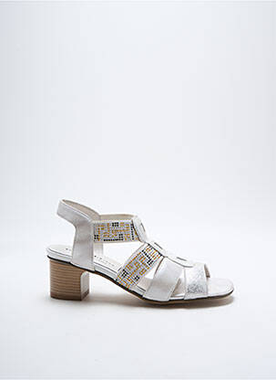 Sandale/Pantofi decupați argintiu GEO-REINO femeie