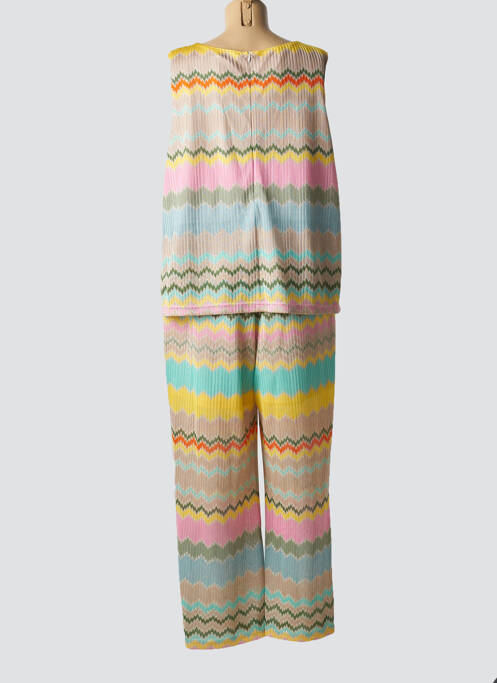 Salopetă-pantalon croială fluidă fără mâneci bej BETTY BARCLAY femme