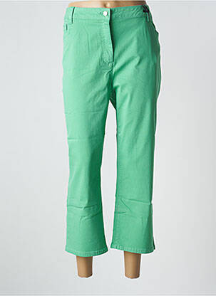 Pantalon trei sferturi verde JULIE GUERLANDE femeie