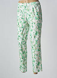 Pantalon 7/8 țesătură poplin mărime normală verde FRANK WALDER femme