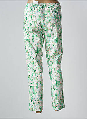 Pantalon 7/8 țesătură poplin mărime normală verde FRANK WALDER femeie