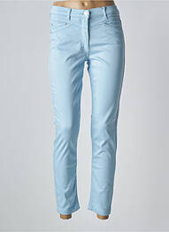 Pantalon slim țesătură poplin mărime normală albastru BETTY BARCLAY femme