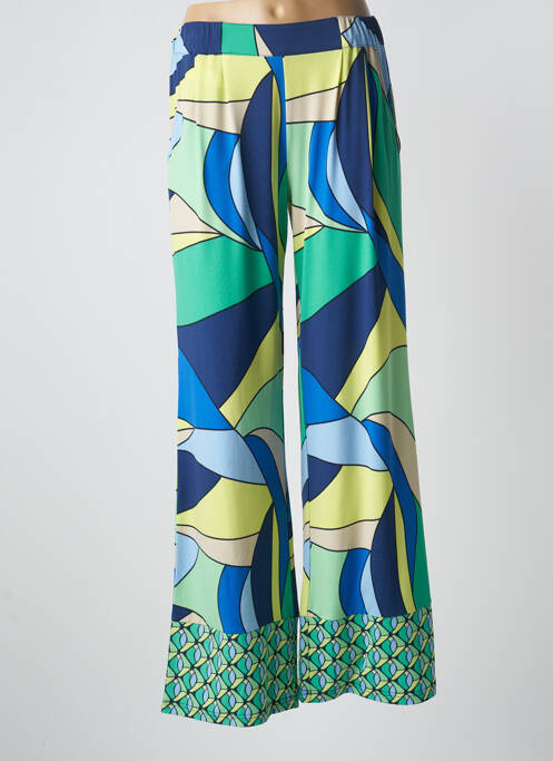 Pantalon drept talie elastică mărime normală verde BETTY BARCLAY femme