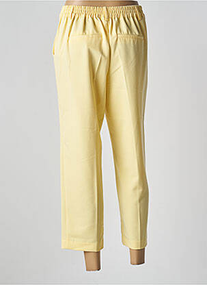 Pantalon 7/8 talie elastică galben KAFFE femeie