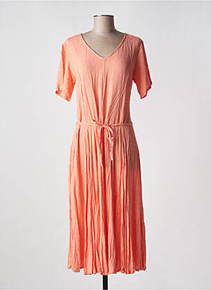 Rochie midi portocaliu ORIENTIQUE NATURALLY femeie