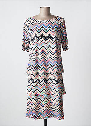 Rochie midi croială fluidă mâneci scurte roz BETTY BARCLAY femeie