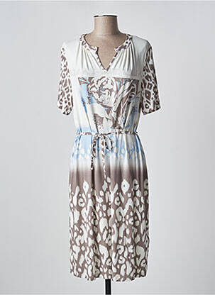Rochie midi mâneci scurte mâneci scurte alb FRANK WALDER femeie