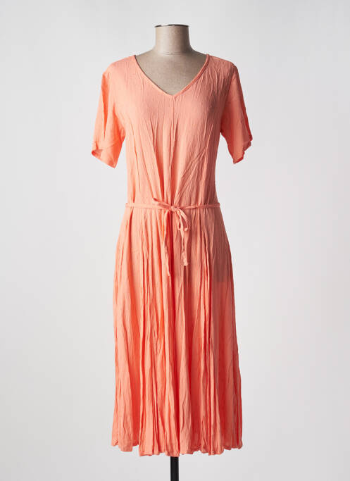 Rochie midi portocaliu ORIENTIQUE NATURALLY femeie