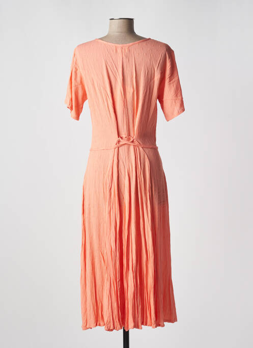 Rochie midi portocaliu ORIENTIQUE NATURALLY femeie