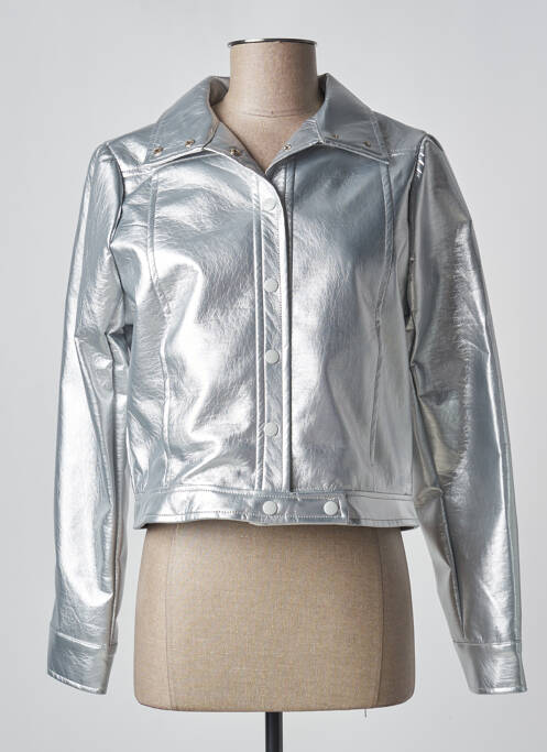 Geci din piele ecologică gri JS MILLENIUM femeie