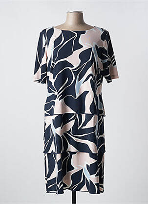 Rochie midi imprimeu floral mâneci scurte albastru BETTY BARCLAY femeie