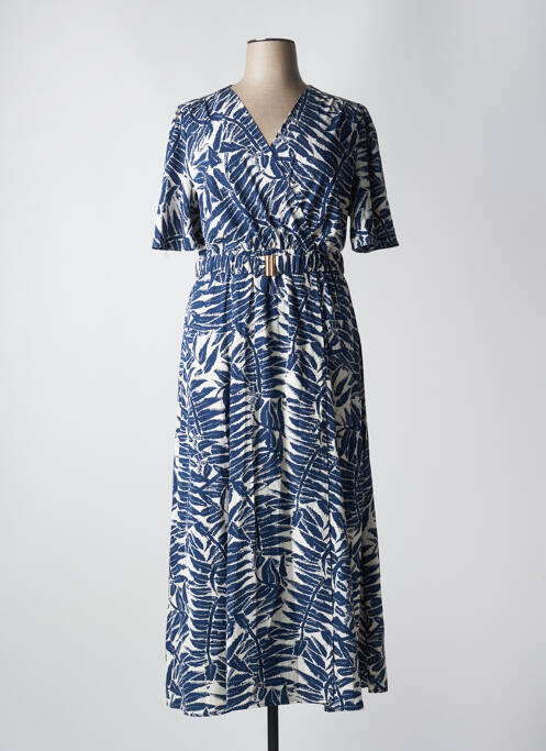 Rochie lungă albastru BY ONE femeie