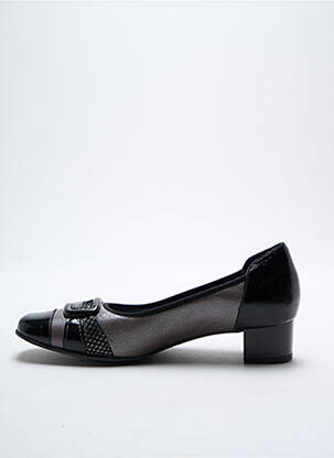 Balerine material neted toc de 4 la 6 cm negru OMBELLE femeie