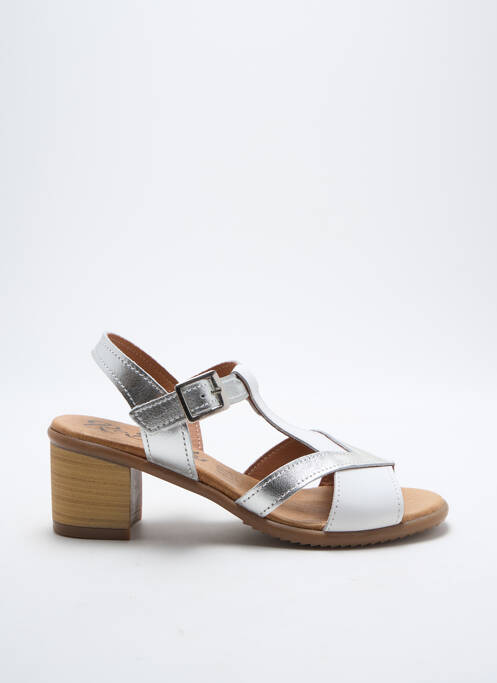 Sandale/Pantofi decupați argintiu REBELLES femeie