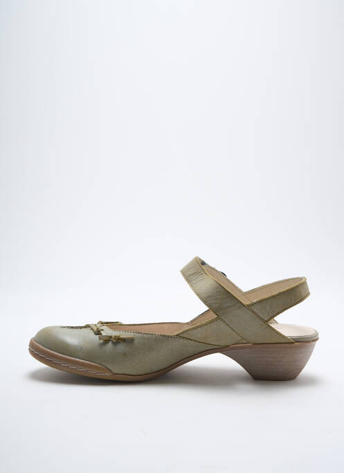 Sandale/Pantofi decupați verde SWEET femeie