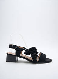 Sandale/pantofi decupați tip de talpă amortizantă toc de 4 la 6 cm negru SWEET femme