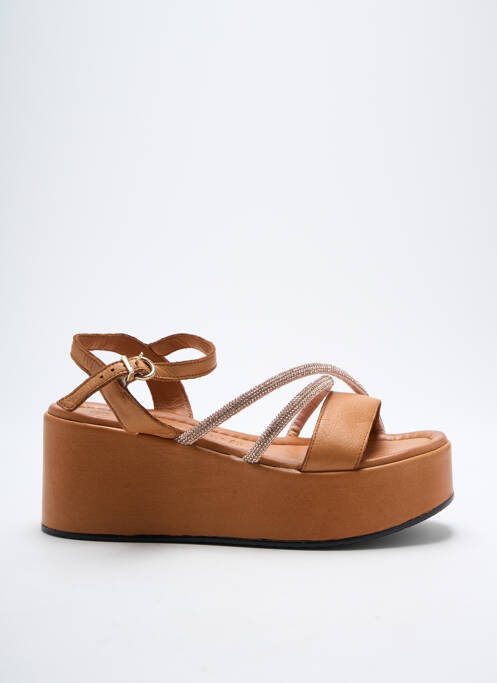 Sandale/Pantofi decupați maro CAFE NOIR femeie