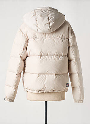 Geacă matlasată cu glugă cu glugă bej TOMMY HILFIGER femeie