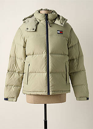 Geacă matlasată cu glugă cu glugă verde TOMMY HILFIGER femeie