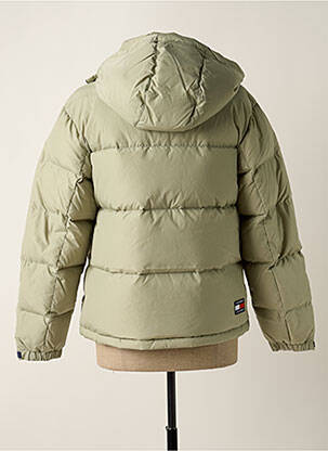 Geacă matlasată cu glugă cu glugă verde TOMMY HILFIGER femeie