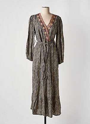 Rochie lungă negru GRACE & MILA femeie